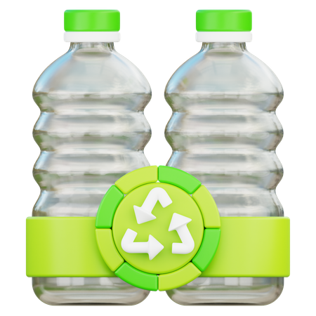 Reciclaje de plastico  3D Icon