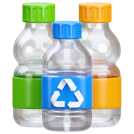 Reciclaje de plastico  3D Icon