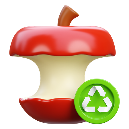 Reciclaje de residuos organicos  3D Icon