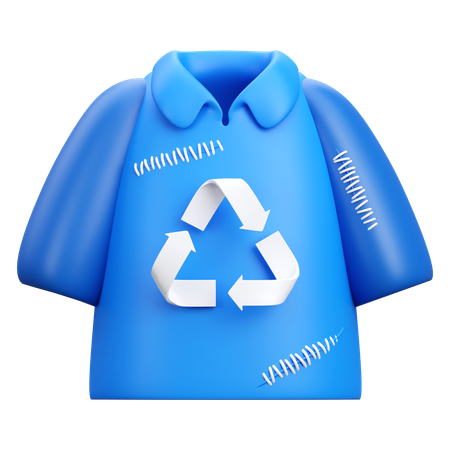 Reciclaje de ropa  3D Icon