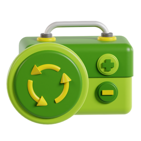 Reciclaje de energía  3D Icon