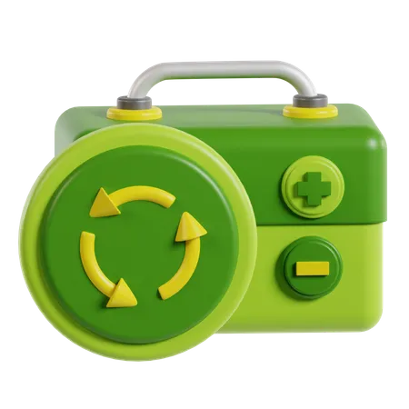 Reciclaje de energía  3D Icon