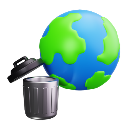 Reciclaje global  3D Icon