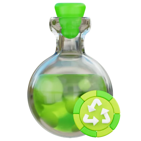 Reciclaje químico  3D Icon