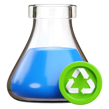 Reciclaje químico  3D Icon