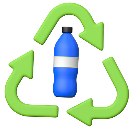 Reciclar agua  3D Icon