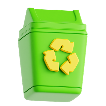 Papelera de reciclaje  3D Icon