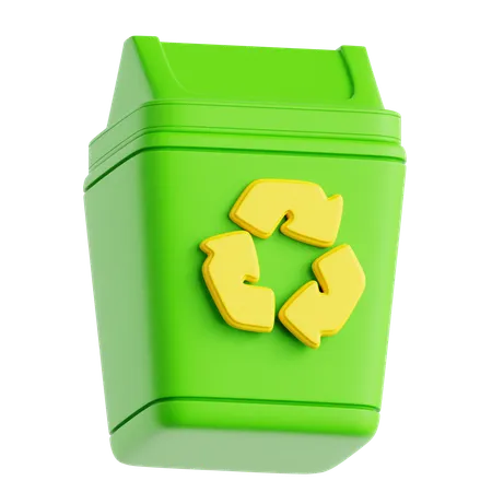 Papelera de reciclaje  3D Icon