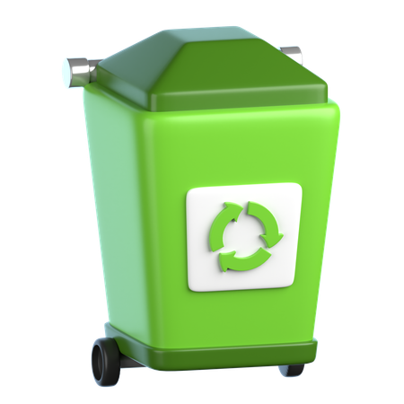 Papelera de reciclaje  3D Icon