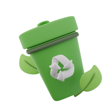 Papelera de reciclaje  3D Icon