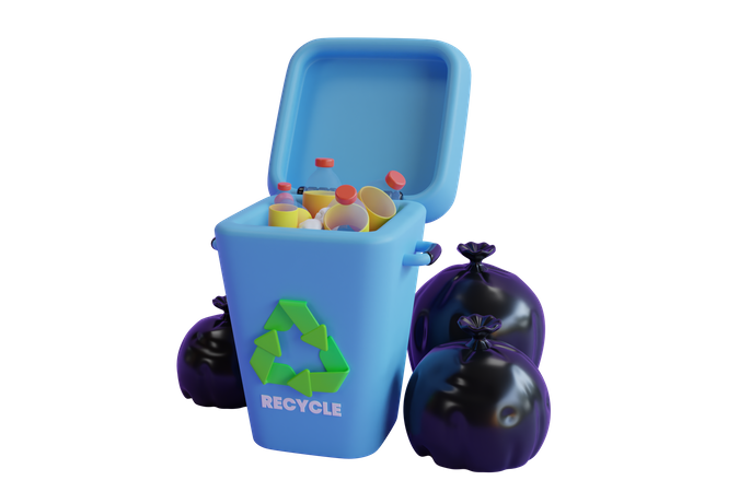 Reciclar basura  3D Icon