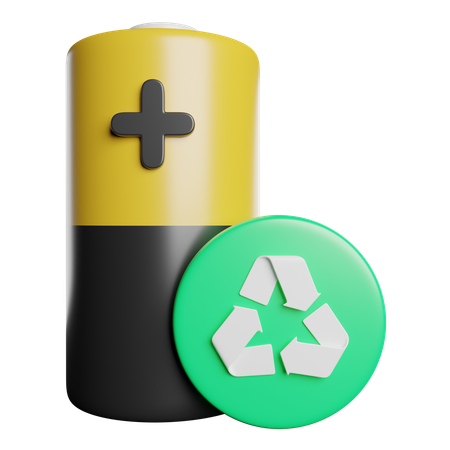 Reciclar bateria  3D Icon