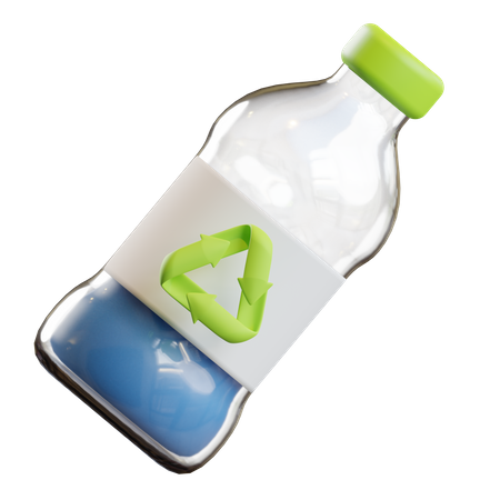 Reciclar botella  3D Icon