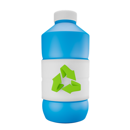 Reciclar botella  3D Illustration