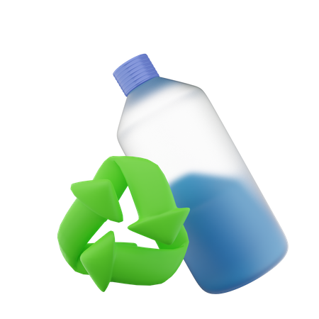 Reciclar botella  3D Icon