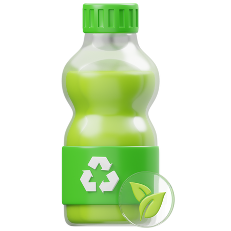 Reciclar botella  3D Icon