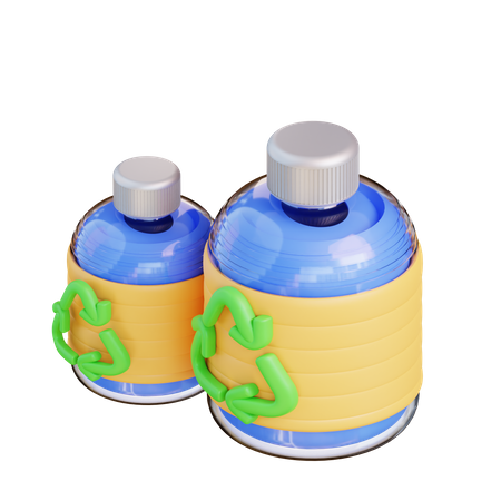 Reciclar botella  3D Icon