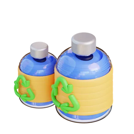 Reciclar botella  3D Icon