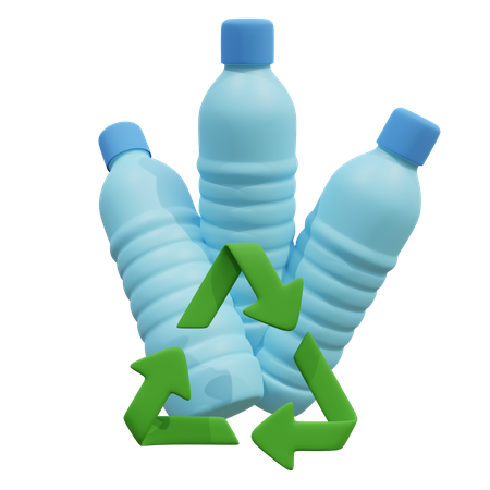 Reciclar botella de plastico  3D Icon