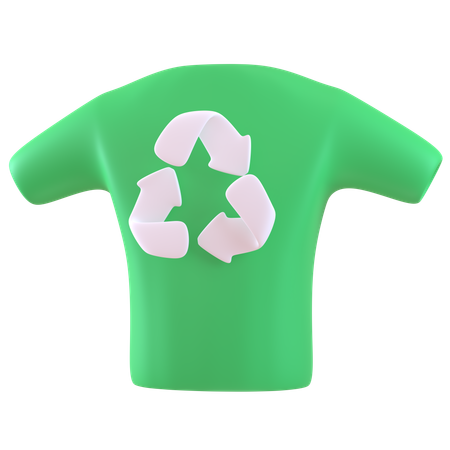 Reciclar camiseta  3D Icon