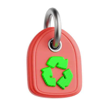 Chaveiro reciclado  3D Icon