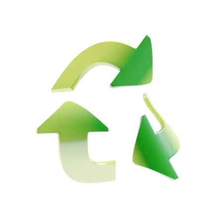 Reciclar resíduos  3D Icon