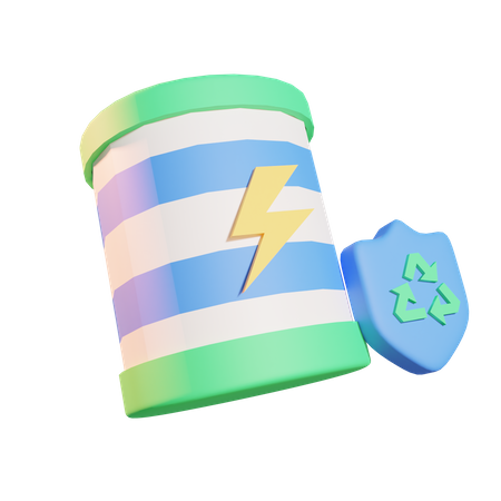 Reciclar energía  3D Icon