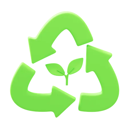 Reciclar Energia  3D Icon
