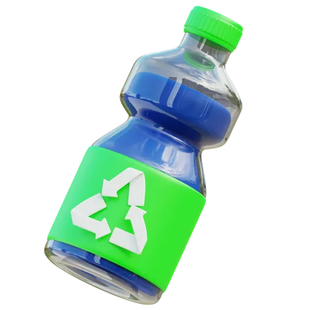 Reciclar garrafa  3D Icon