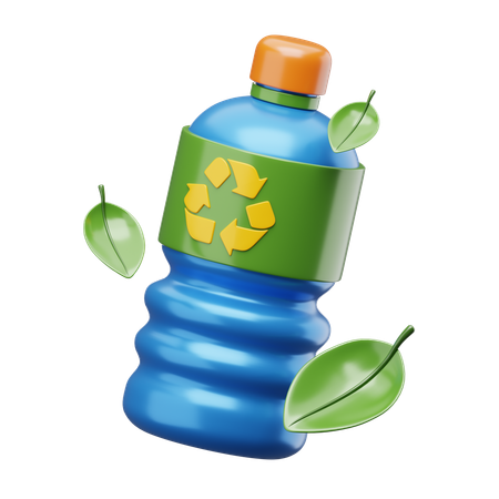 Reciclar garrafa  3D Icon