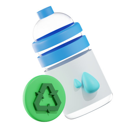 Reciclar garrafa de plástico  3D Icon