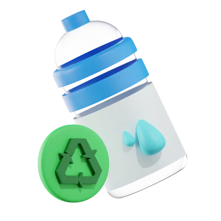 Reciclar garrafa de plástico  3D Icon