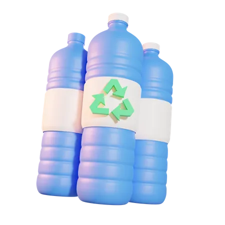 Reciclar garrafa de plástico  3D Icon