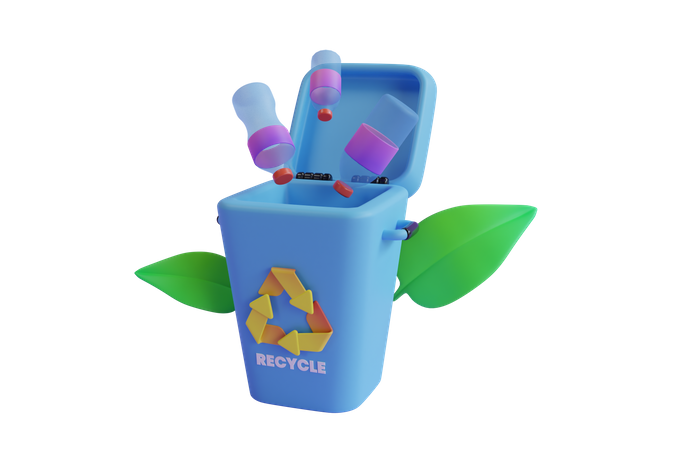 Reciclar garrafas plásticas  3D Icon