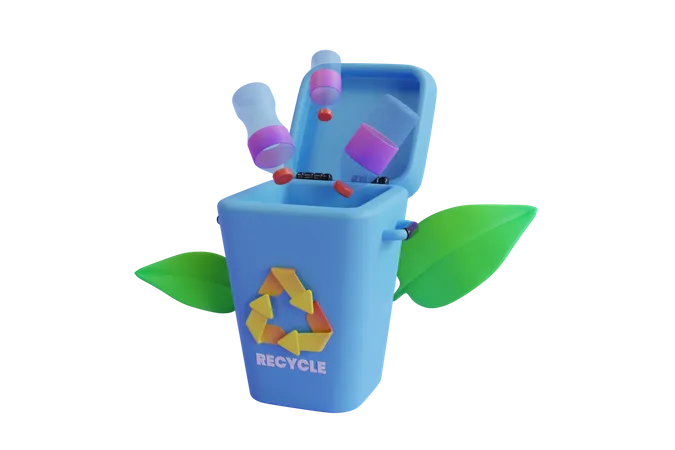 Reciclar garrafas plásticas  3D Icon