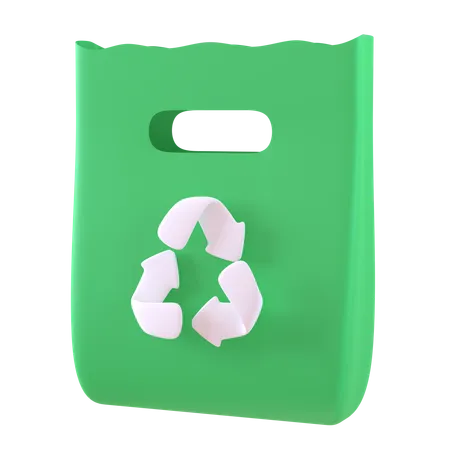 Reciclar saco de papel  3D Icon