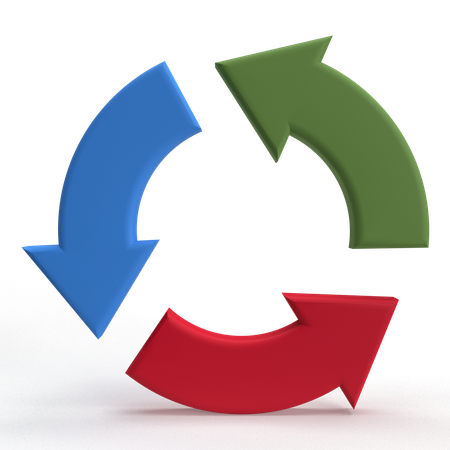 Reciclável  3D Icon