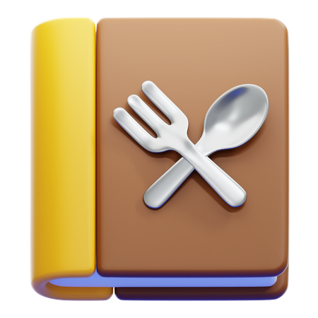 조리법 책  3D Icon