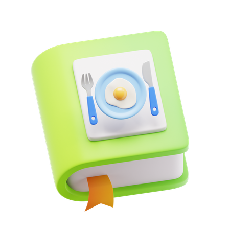 조리법 책  3D Icon