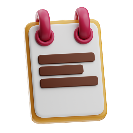 Recipe Book  3D Icon