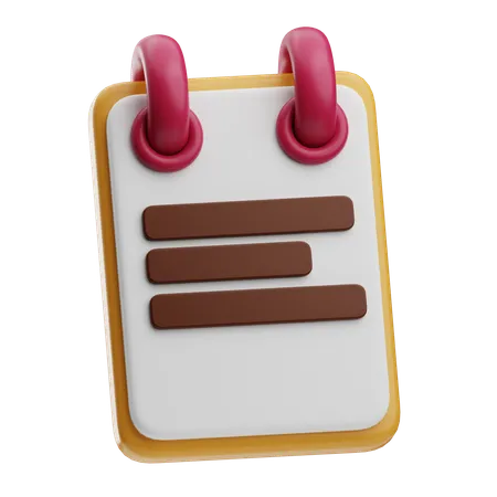 Recipe Book  3D Icon