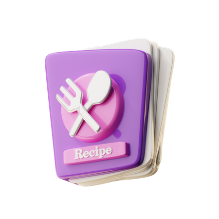 Recipe Book  3D Icon