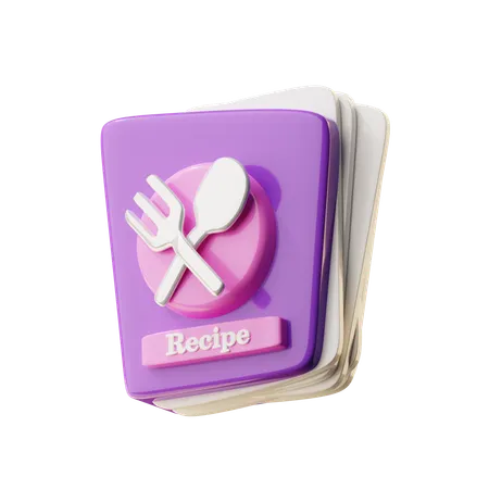 Recipe Book  3D Icon