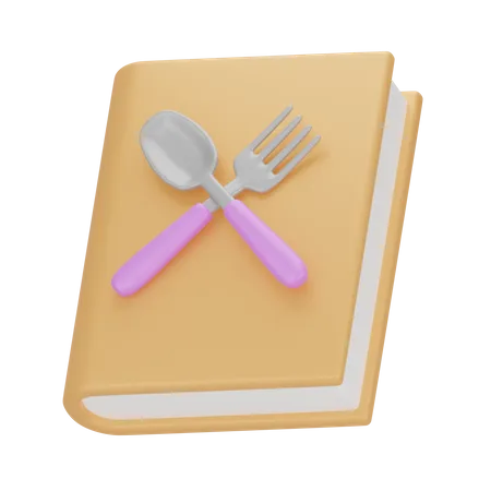 Recipe Book 3 D Kitchenware 3D Icon