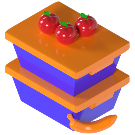 Récipient alimentaire  3D Icon
