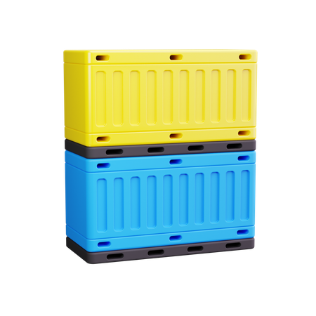 Containers  3D Icon