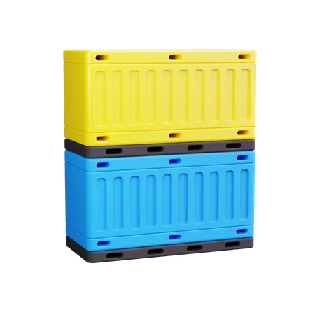 Containers  3D Icon