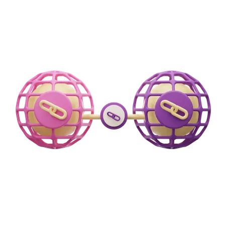 Reciprocal Link  3D Icon