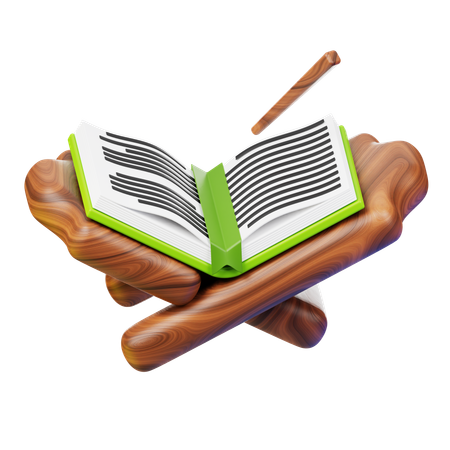 Reciting Al-Qur'an  3D Icon
