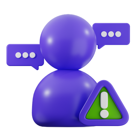 Reclamação do usuário  3D Icon